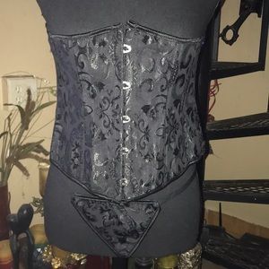 NWT 2 piece Shape wear Corset Bustier & Thong Panties